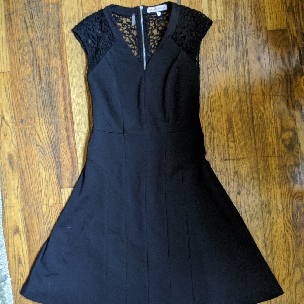 Rebecca Taylor Black Lace Dress